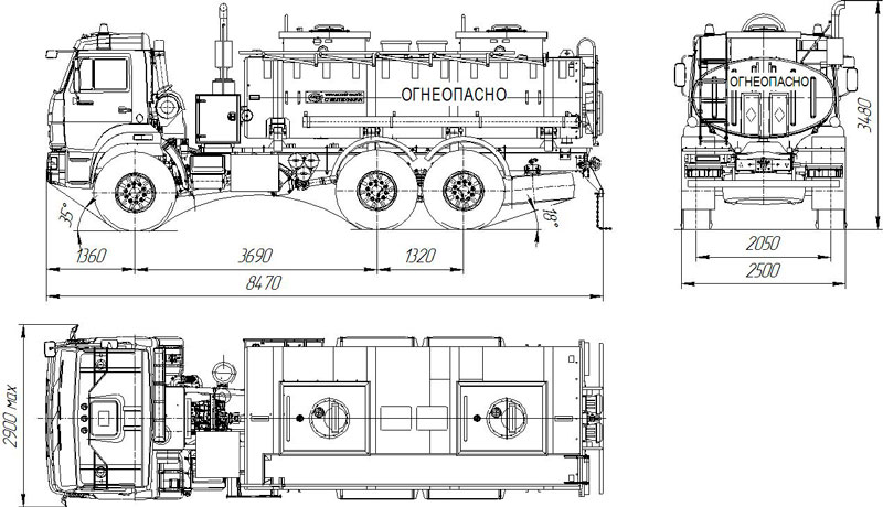 Камаз 43118 чертеж