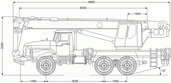 Урал 5557 чертеж