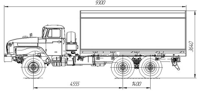 Урал 4320 размеры