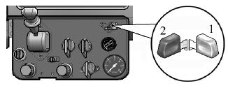 Рукоятка крана управления блокировкой межосевого дифференциала раздаточной коробки на Камазе