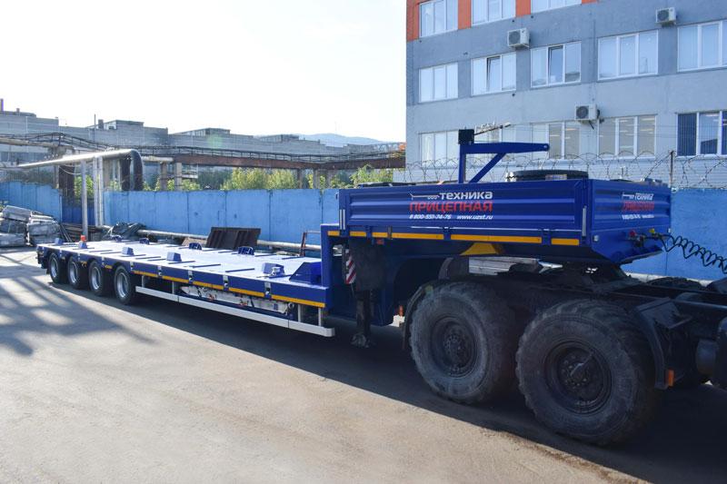 Полуприцеп тяжеловоз низкорамный марки УЗСТ ППТ-9176-014Н4 (50 т.)