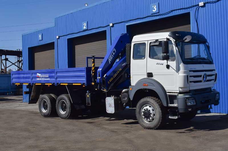 Бортовой Beiben 2538LTR с КМУ АНТ 14.7-2 (сп.м., г/п 6,1 т.)