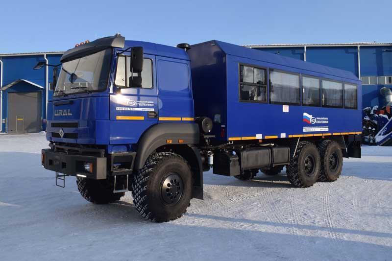 Вахтовый автобус УЗСТ Урал 4320-4972-80Е5 – 28+2 места (сп.м.)