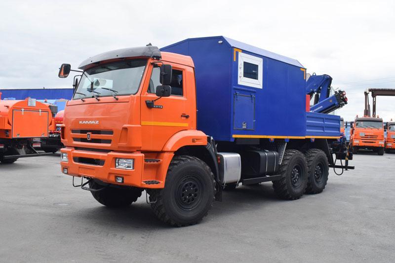 ПАРМ Камаз 43118-23027-50 с КМУ АНТ 5-2 (206, г-р EG-202)