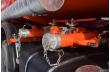 Трубопроводы системы раздачи топлива с запорными кранами и БРС